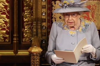 Queen Elizabeth beim State Opening of Parliament im Jahr 2021: In diesem Jahr wird sie vertreten.