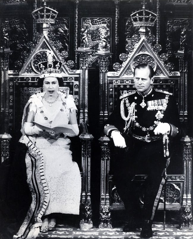 Queen Elizabeth II. und Prinz Philip 1967 bei der Parlamentseröffnung