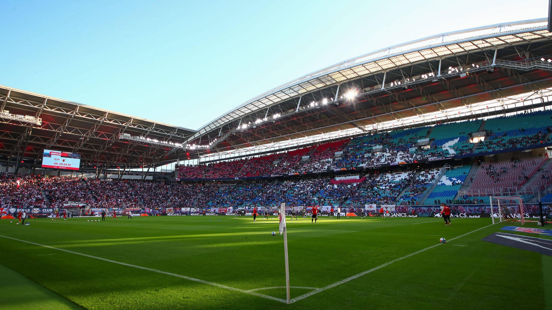 Die Red Bull Arena Leipzig (Archivbild): Leipzig trägt mehrere EM-Spiele aus.