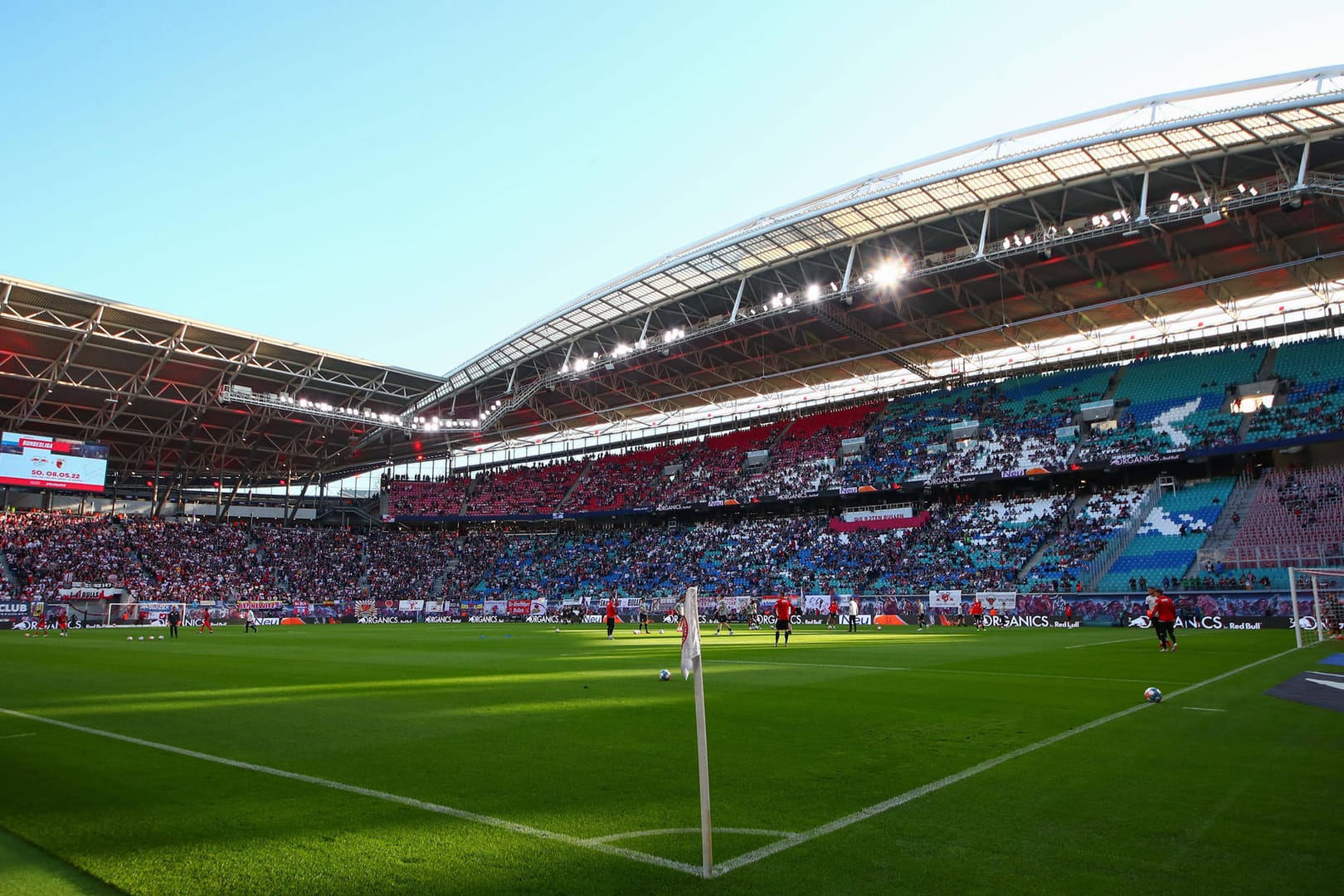 Die Red Bull Arena Leipzig (Archivbild): Leipzig trägt mehrere EM-Spiele aus.