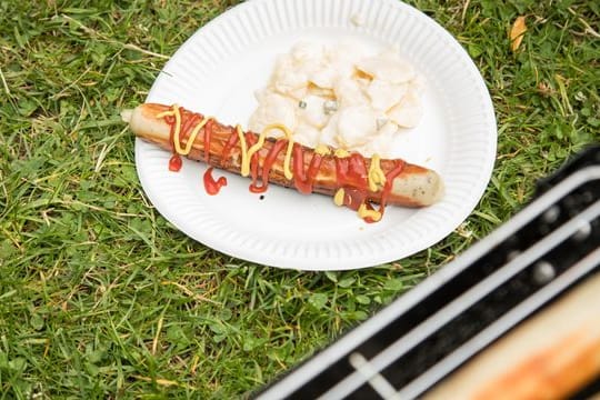 Erst wird die Wurst gegessen - und dann? Pappteller werden oft falsch entsorgt.