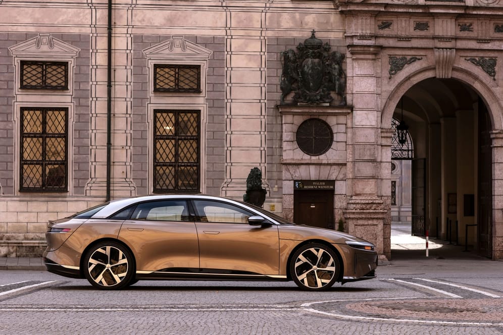 Limousine unter Strom: Die Erstauflage vom elektrischen Modell Air bringt Hersteller Lucid mit 1111 PS an den Start.