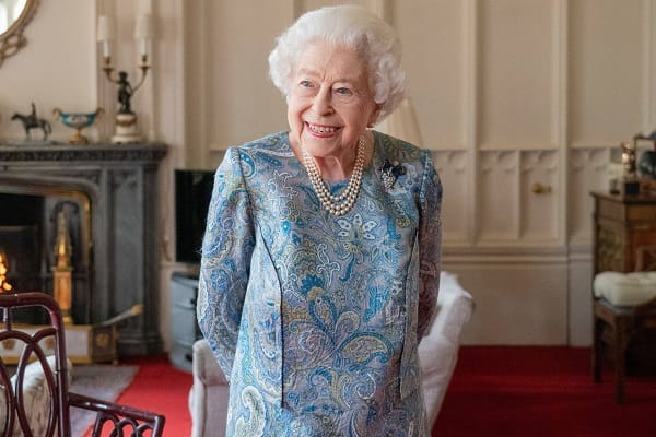 April 2022: Die Queen empfängt den Bundespräsidenten der Schweiz in Windsor.