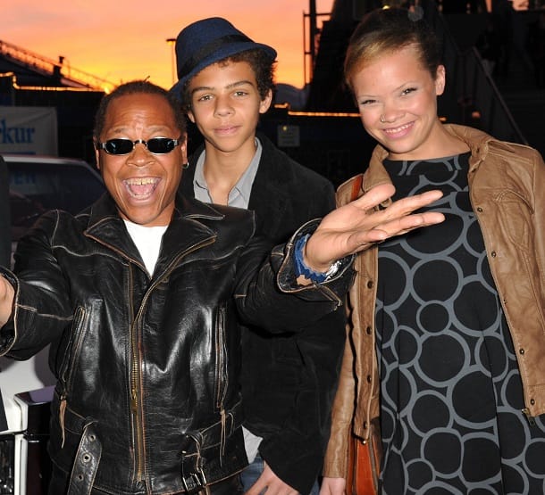 Im Jahr 2011: Ricky Harris mit seinen Kindern Malik und Mascha.