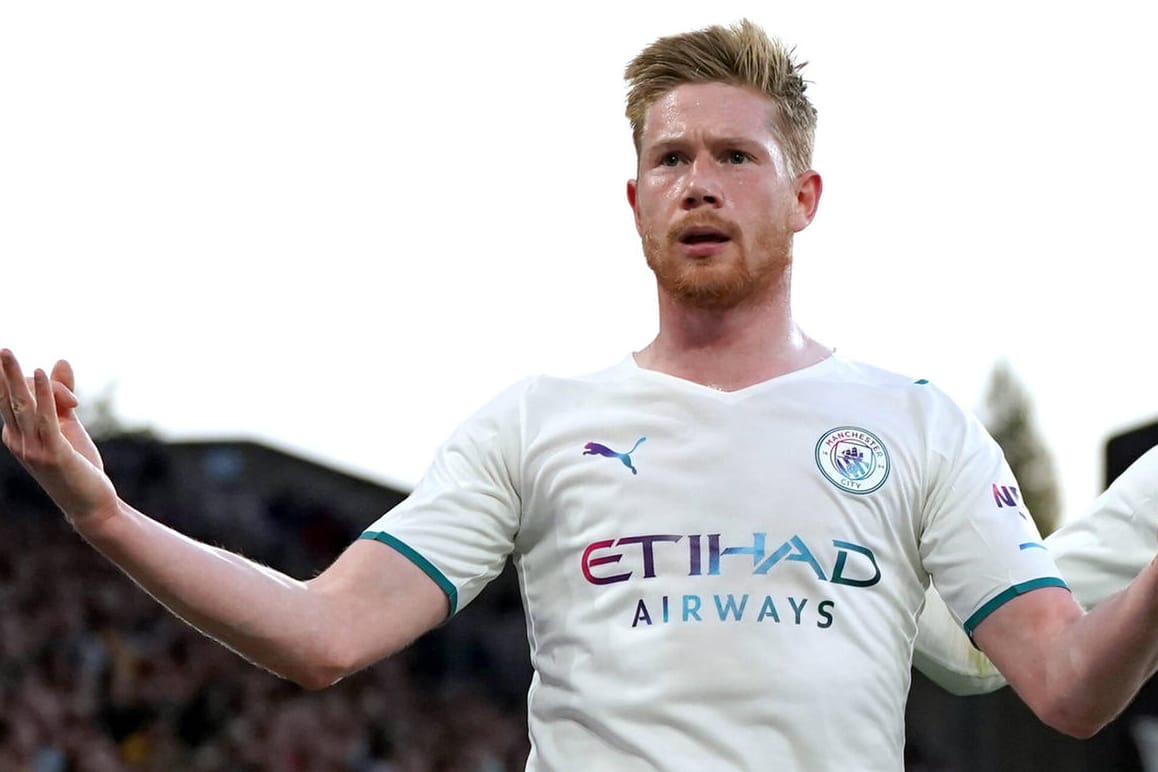 Kevin de Bruyne jubelt wie sein zukünftiger Teamkollege: Der Belgier war der Matchwinner Man Citys gegen Wolverhampton.