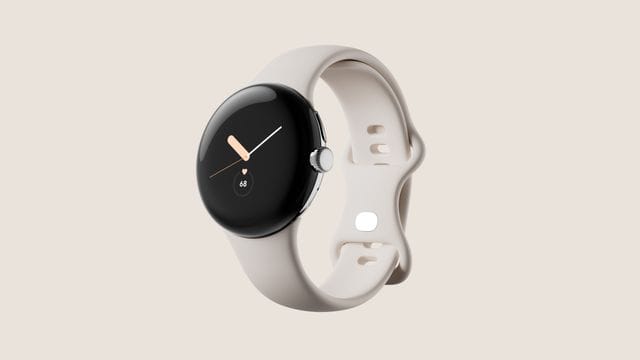 Ein Handout-Bild der neuen Pixel Watch von Google. Ein Handout-Bild der neuen Pixel Watch von Google.