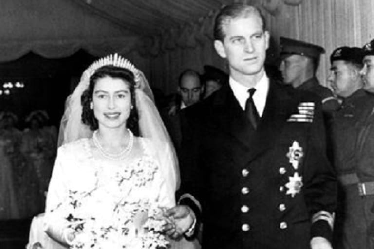 November 1947: Hochzeit von Königin Elisabeth und Prinz Philip.