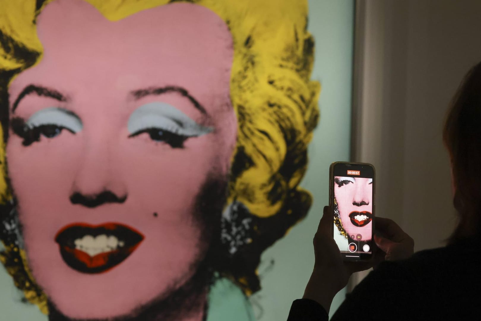 "Shot Sage Blue Marilyn" von Andy Warhol: In New York wurde das berühmte Marilyn-Monroe-Porträt für 195 Millionen US-Dollar versteigert.