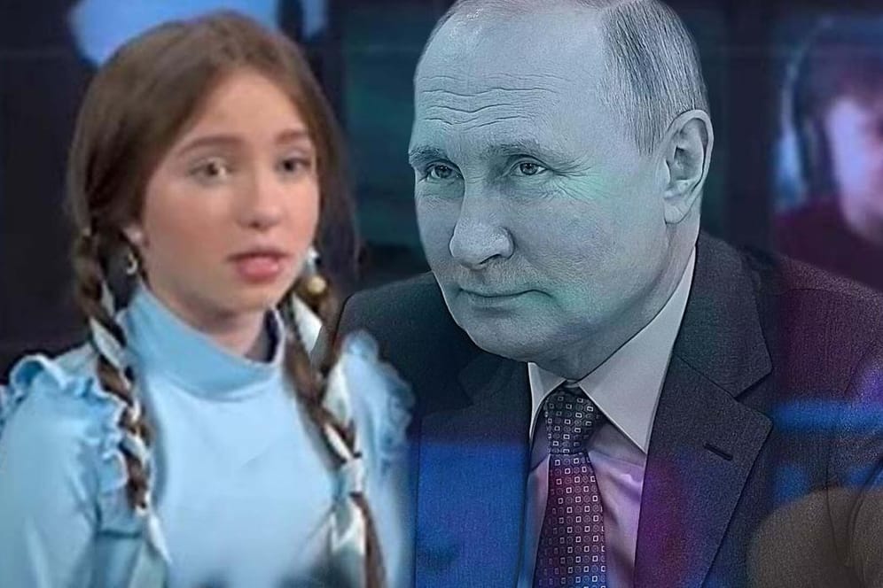 Die 12-jährige russische Sängerin spricht in einem Aufklärungsvideo über den Krieg in der Ukraine – die Moderatoren verbreiten Propaganda.