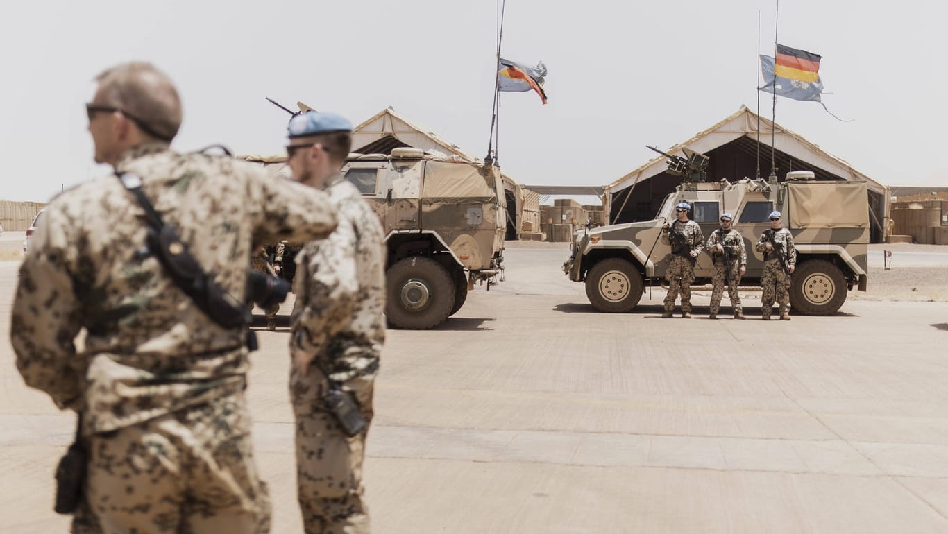 Soldaten im Camp Castor (Archivfoto): Der Mali-Einsatz der Bundeswehr soll verlängert werden.