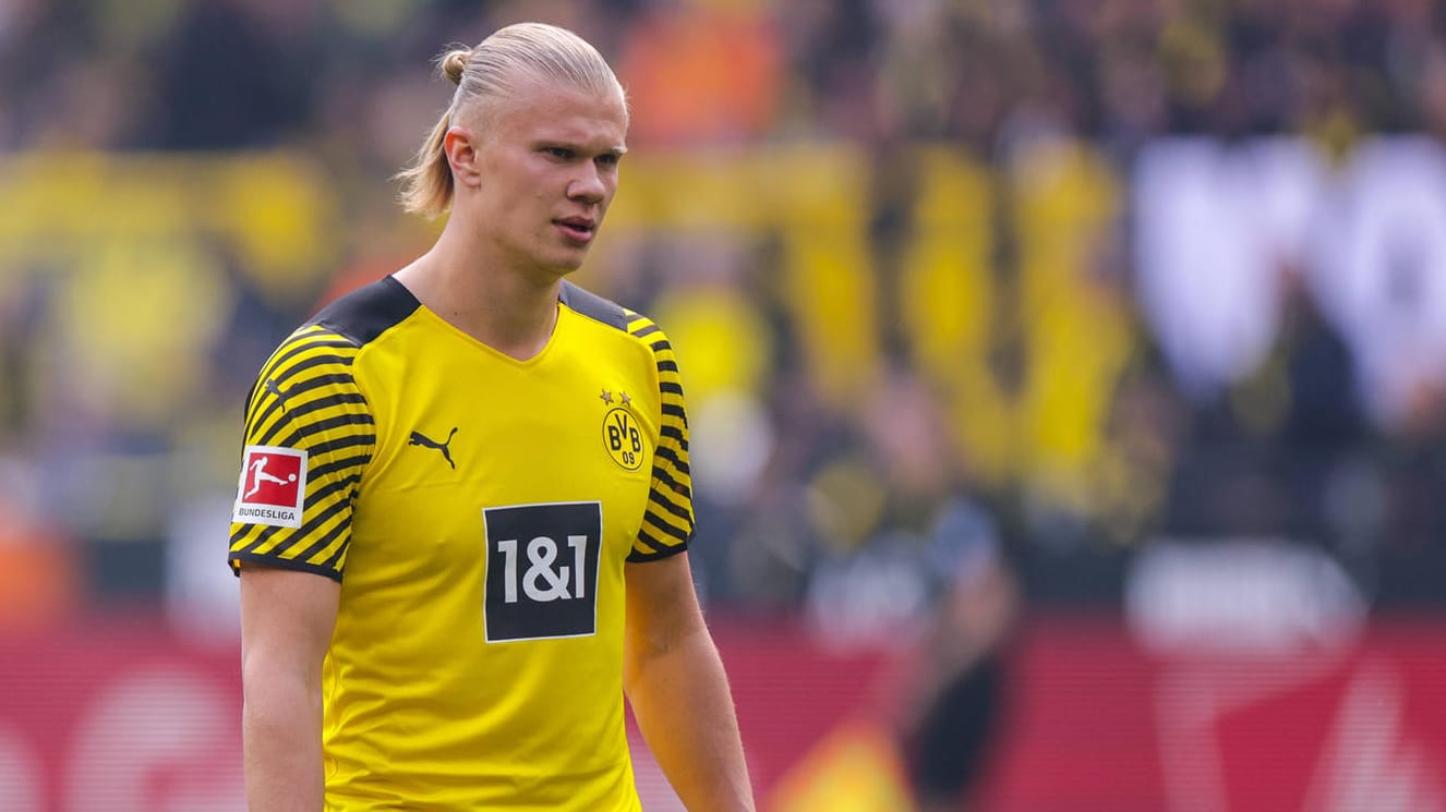 Erling Haaland: Der Norweger spielt ab Sommer für Manchester City. Erling Haaland: Der Norweger spielt ab Sommer für Manchester City.