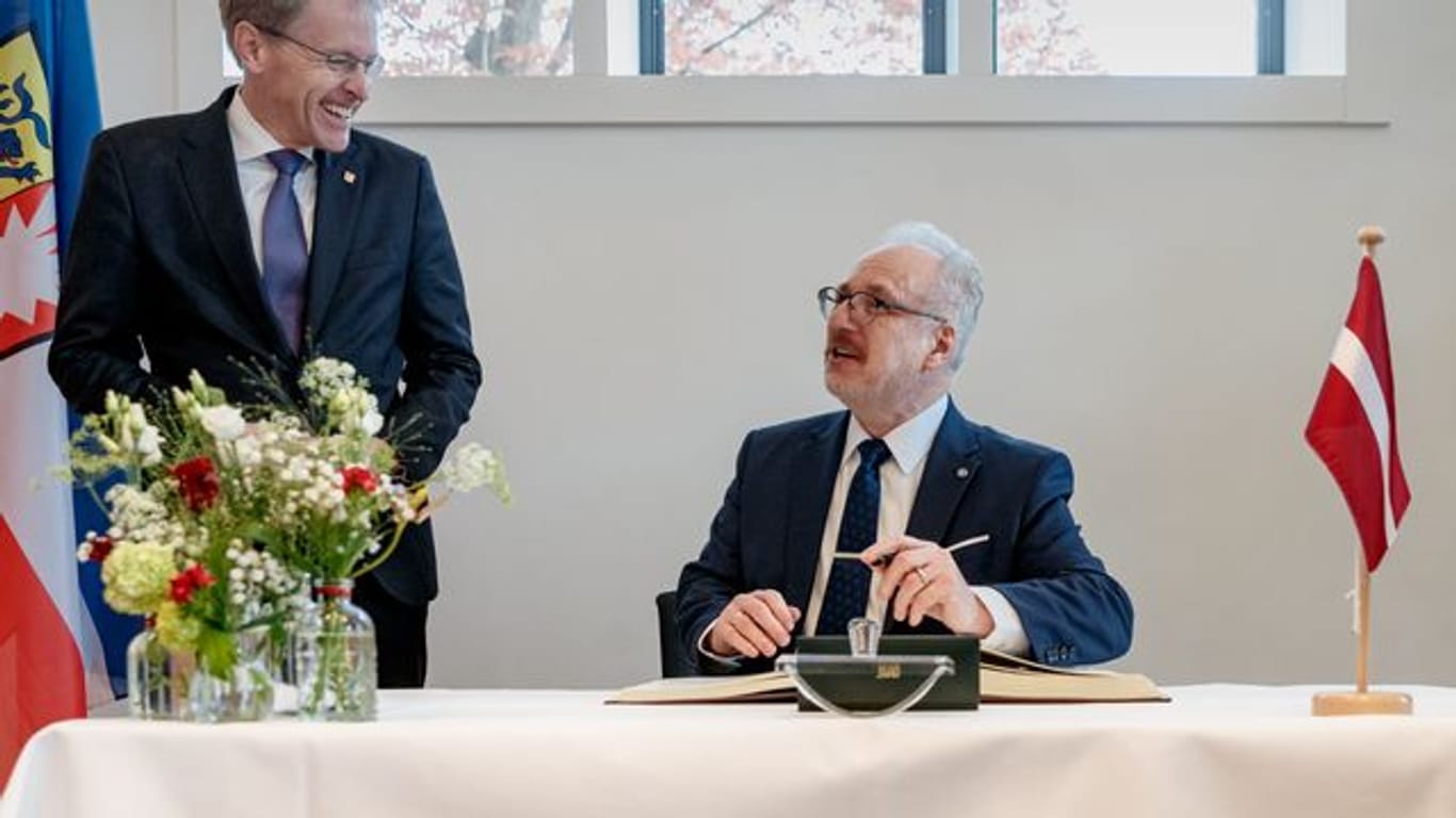 Besuch lettischer Präsident Egils Levits in Kiel