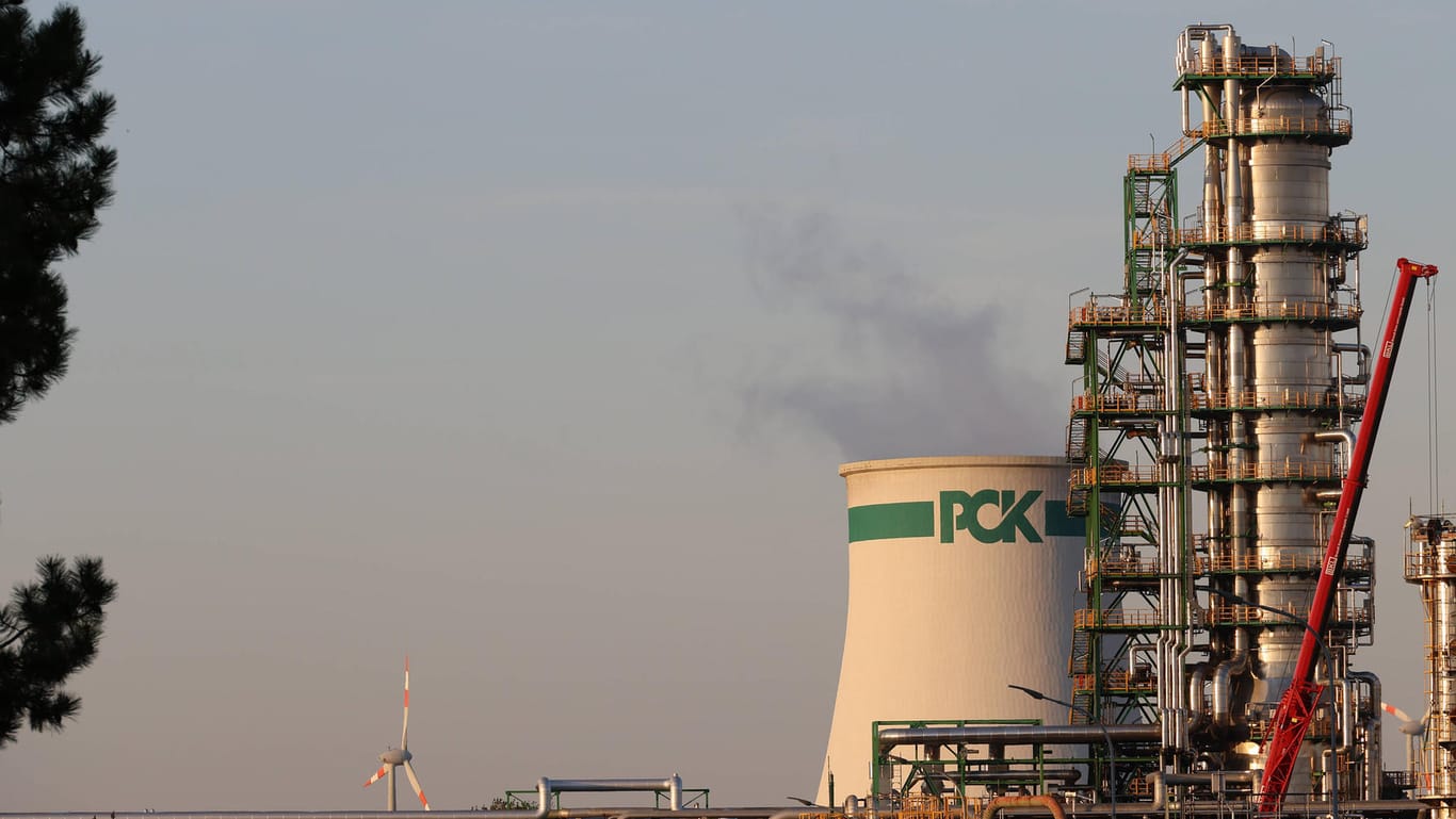 Die Erdölraffinerie in Schwedt: Sie gehört nahezu vollständig dem russischen Konzern Rosneft.