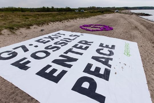 Greenpeace Aktion bei G7-Treffen