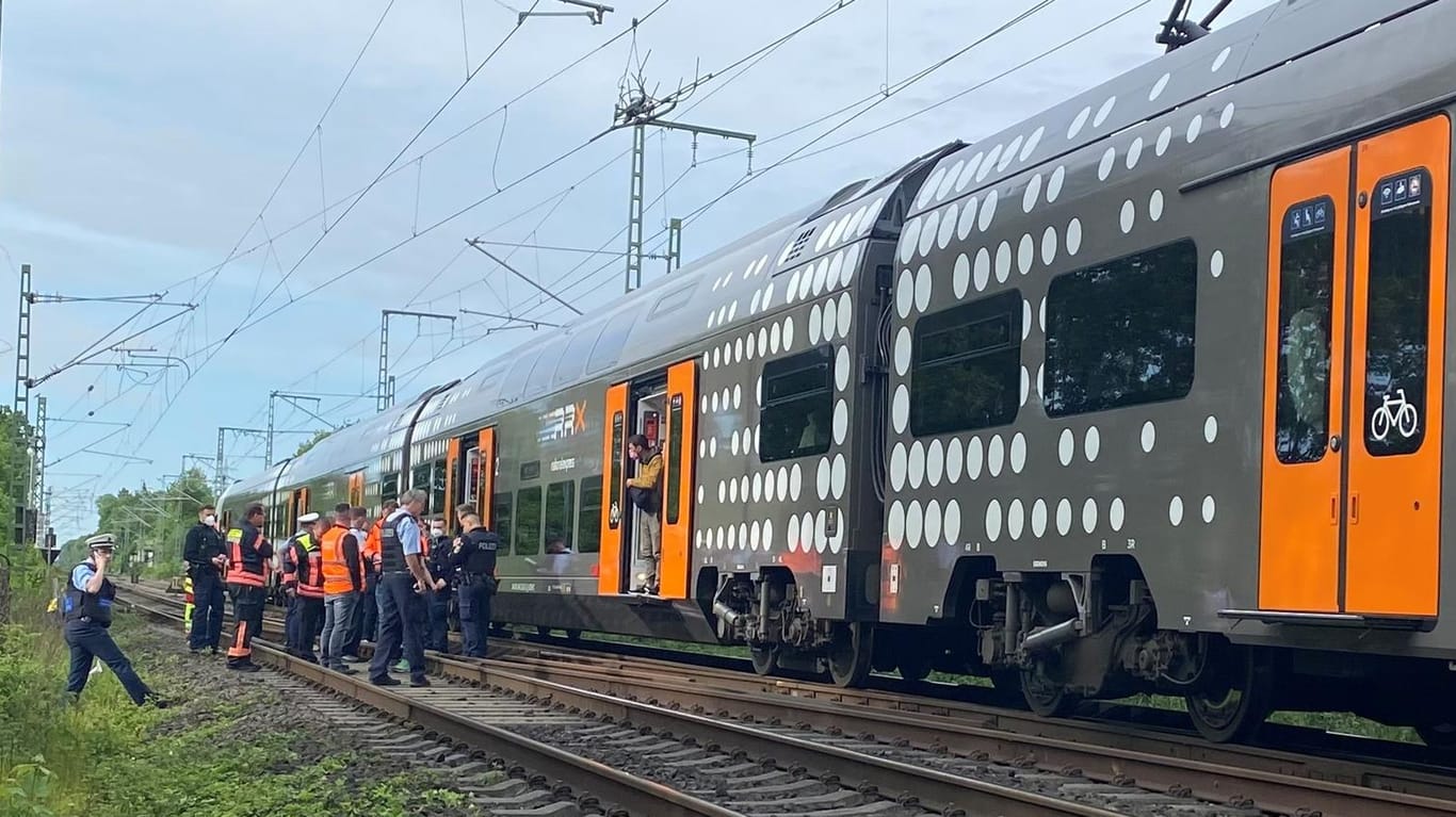 Die Regionalbahn bei Aachen: Am Morgen stach der Täter auf Mitreisende ein.