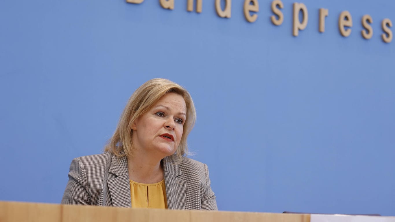 Bundesinnenministerin Nancy Faeser: Die SPD-Politikerin will noch in diesem Jahr einen Gesetzesentwurf einreichen.