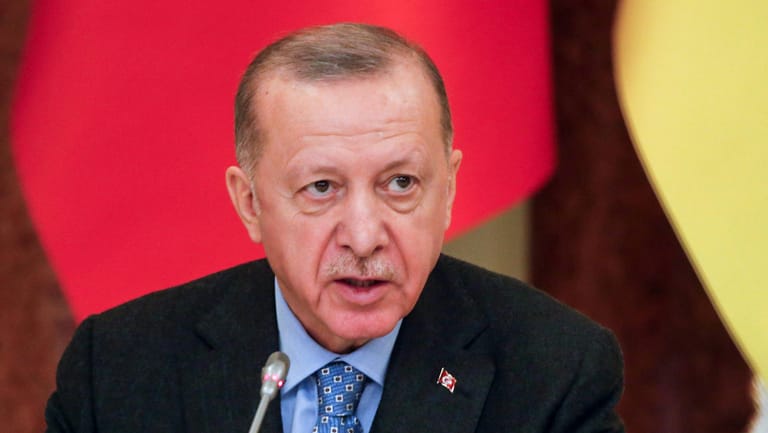 Recep Tayyip Erdoğan: Der türkische Präsident sieht eine Nato-Mitgliedschaft von Schweden und Finnland kritisch.