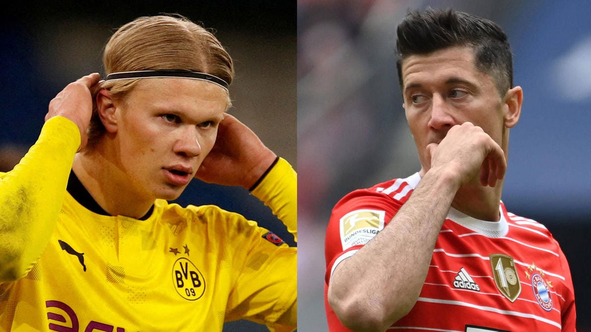 Erling Haaland und Robert Lewandowski: Keiner der beiden Topstürmer sagt Ja zu Bayern.