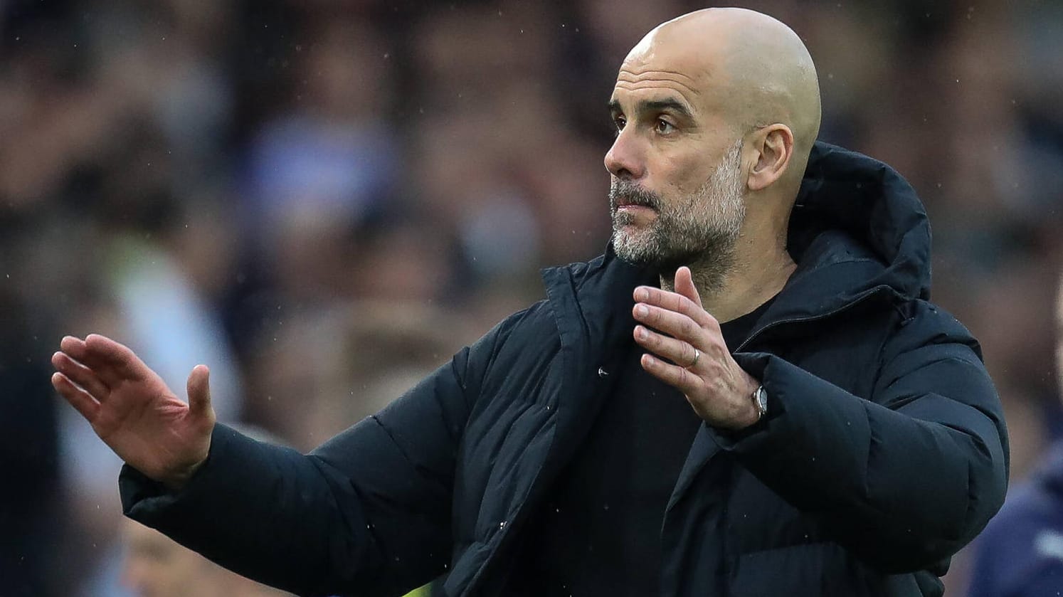 Pep Guardiola: Der Spanier war auf zwei Ex-Akteure Manchester Uniteds nicht gut zu sprechen. Pep Guardiola: Der Spanier war auf zwei Ex-Akteure Manchester Uniteds nicht gut zu sprechen.
