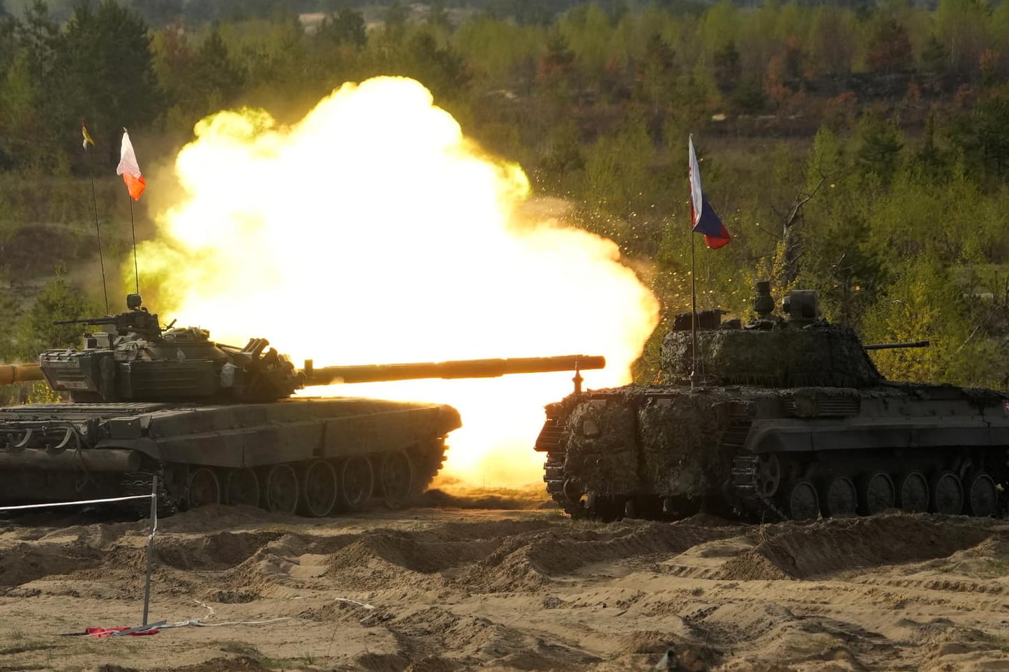 Iron Spear 2022 military exercise led by NATO enhanced Forward Presence battlegroup in Adazi military base