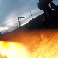 Upclose footage of battle released by Azov Regiment on May 12, 2022 shows Ukrainian soldiers besieged in Azovstal plant in the