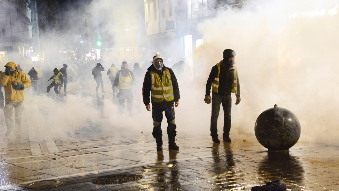 Gelbwesten-Proteste in Montpellier im Februar 2019: "Da fing Macron an, anders Politik zu machen."