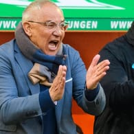 Felix Magath: Herthas Trainer steht am letzten Spieltag unter Strom.