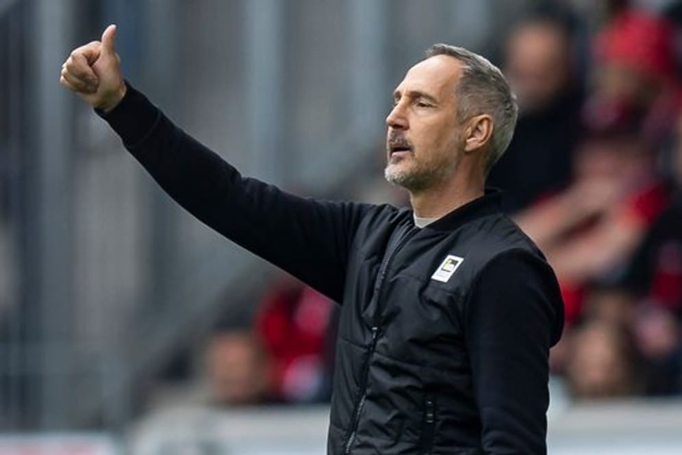 Noch steht Trainer Adi Hütter bei Borussia Mönchengladbach unter Vertrag.