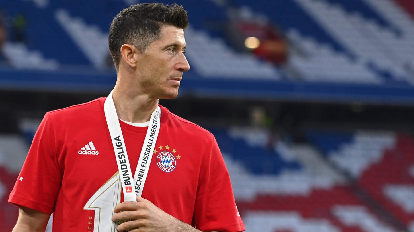 Robert Lewandowski: Der Bayern-Stürmer ist auf dem Wunschzettel des FC Barcelona.