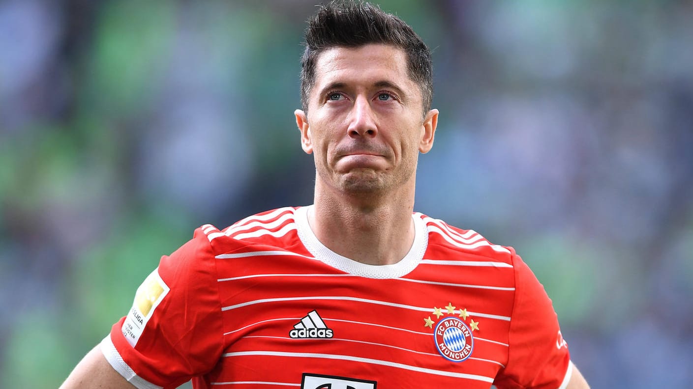 Robert Lewandowski am Samstag beim Spiel in Wolfsburg: Letzter Auftritt im Bayern-Trikot?