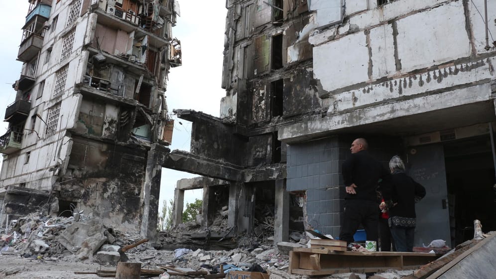 Zerstörung in Mariupol: Die Ukraine wirft Russland vor, Phosphorbomben eingesetzt zu haben.
