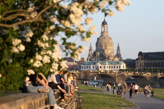 Sonnenuntergang in Dresden