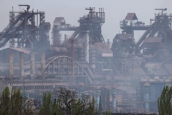 Asowstal-Werk in Mariupol: Nach ukrainischen Angaben haben sich hier 1.000 Verteidiger verschanzt.