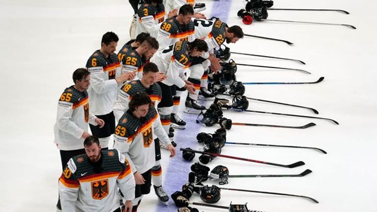 Die deutschen Eishockeyspieler wollen auch gegen Frankreich jubeln.