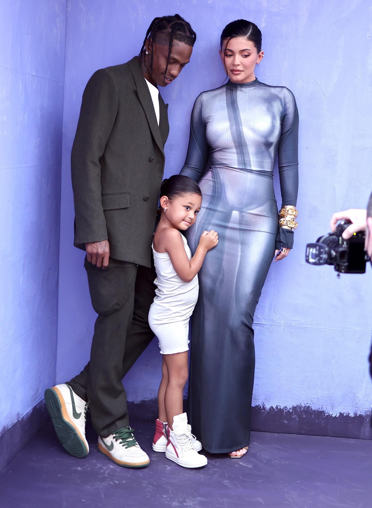 Kylie Jenner mit ihrem Freund Travis Scott und ihrer Tochter Stormi