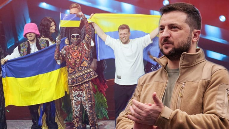Wolodymyr Selenskyj: Der ukrainische Präsident gratulierte der Band zum Sieg.