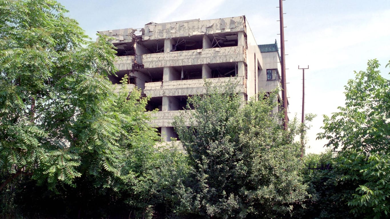 Chinesisches Botschaftsgebäude in Belgrad 2006: 1999 hatte es die Nato versehentlich angegriffen.