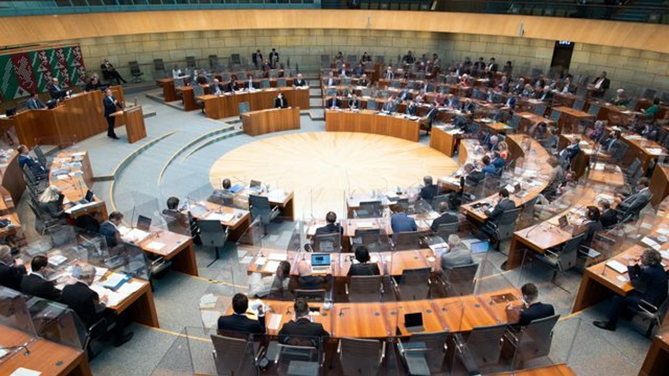 Sitzung des nordrhein-westfälischen Landtags