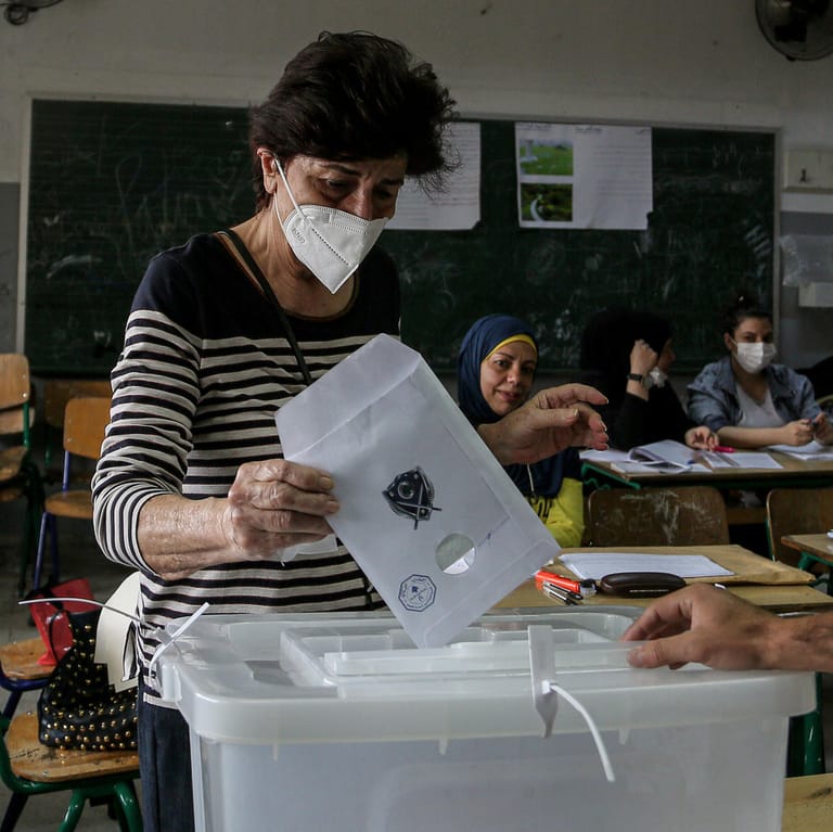 Beirut, Libanon: Es waren die ersten Parlamentswahlen in dem Land, seitdem die Hauptstadt im Sommer 2020 von einer schweren Explosion erschüttert wurde.