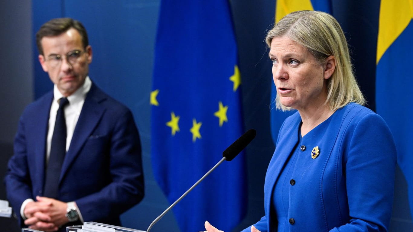 Magdalena Andersson: Die schwedische Ministerpräsidentin führt eine Minderheitsregierung und braucht daher für den Nato-Beitritt die Zustimmung der Parlamentsparteien.
