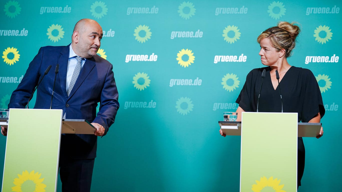 Erfolg als Missgeschick? Omid Nouripour, Bundesvorsitzender der Grünen, und Mona Neubaur, Landesvorsitzende in Nordrhein-Westfalen.