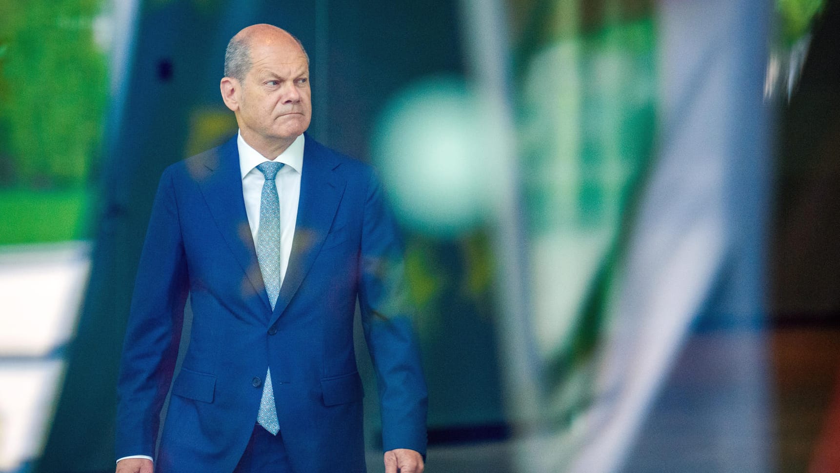 Bundeskanzler Olaf Scholz: "Wir hätten uns alle gemeinsam ein besseres Ergebnis in Nordrhein-Westfalen gewünscht."