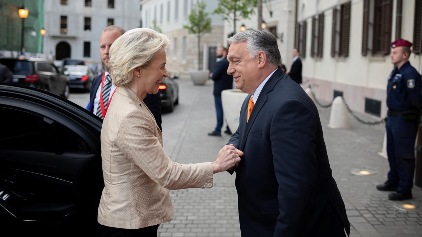 Hungary's PM Orban and European Commission President von der Leyen meet in Budapest