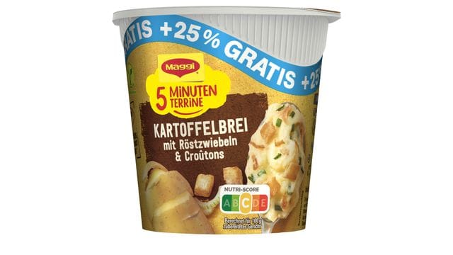 Maggi ruft zwei seiner "5 Minuten Terrinen" zurück.