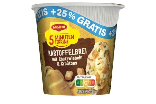 Maggi ruft zwei seiner "5 Minuten Terrinen" zurück.