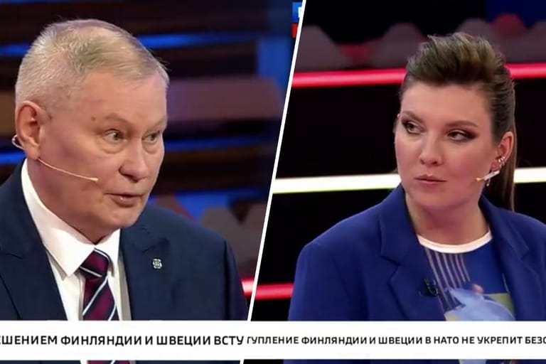 Michail Chodarjonok, ehemaliger Oberst: Der Militärexperte löste einen Eklat im russischen Staatsfernsehen aus.