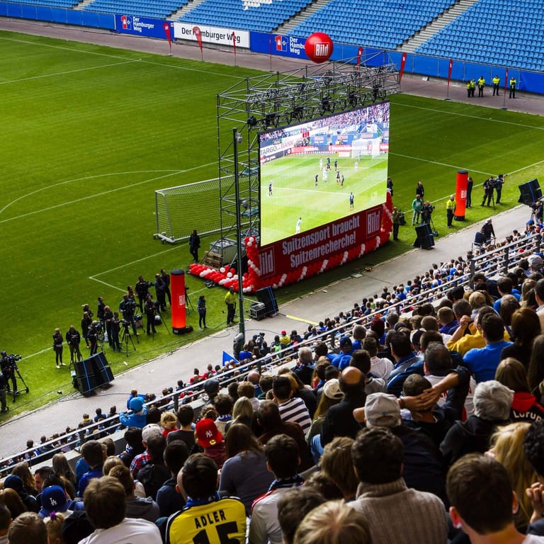 Public Viewing zum Relegations-Rückspiel des HSV im Mai 2014: Ein solches Event ist in diesem Jahr nicht geplant.