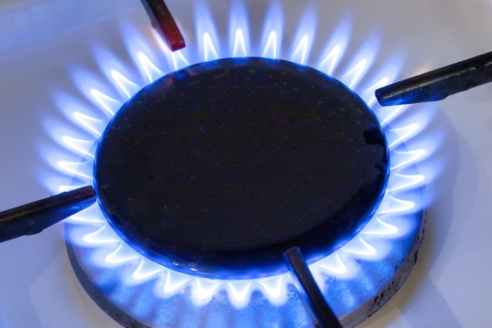 Flamme auf einem Gasherd (Symbolbild): Privathaushalte sollen weitgehend von Gasrationierungen verschont bleiben.