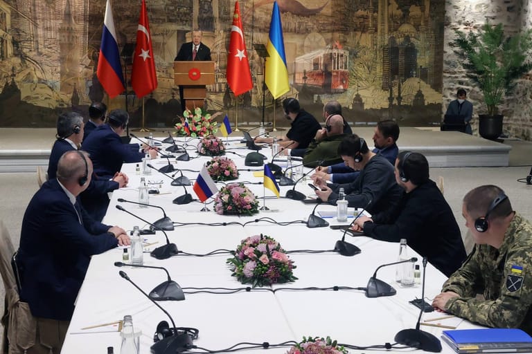 Russisch-ukrainische Verhandlungen in Istanbul: Eine Neuauflage der Gespräche wird es vorerst nicht geben. (Archivfoto)