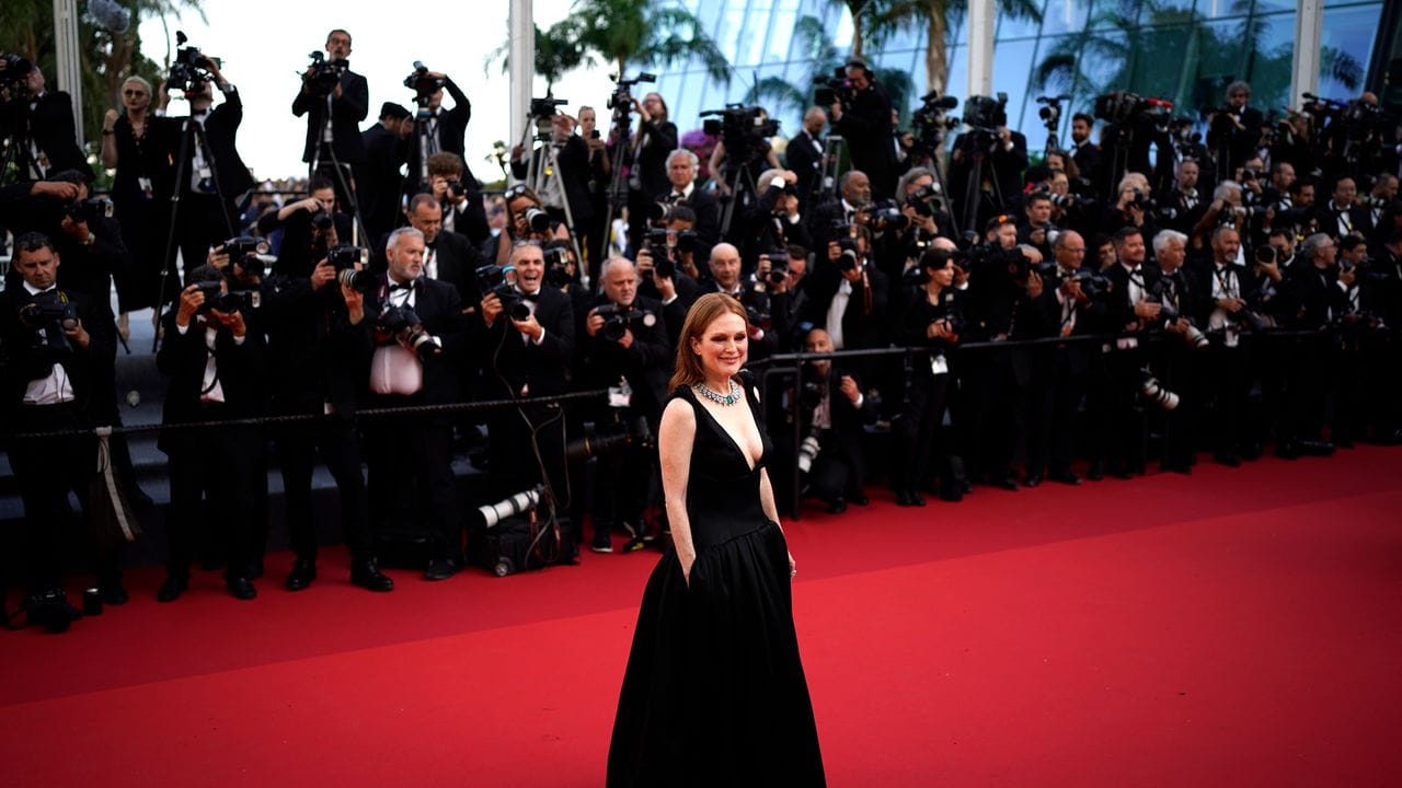 Hollwood-Glamour in Cannes: Julianne Moore auf dem roten Teppich.